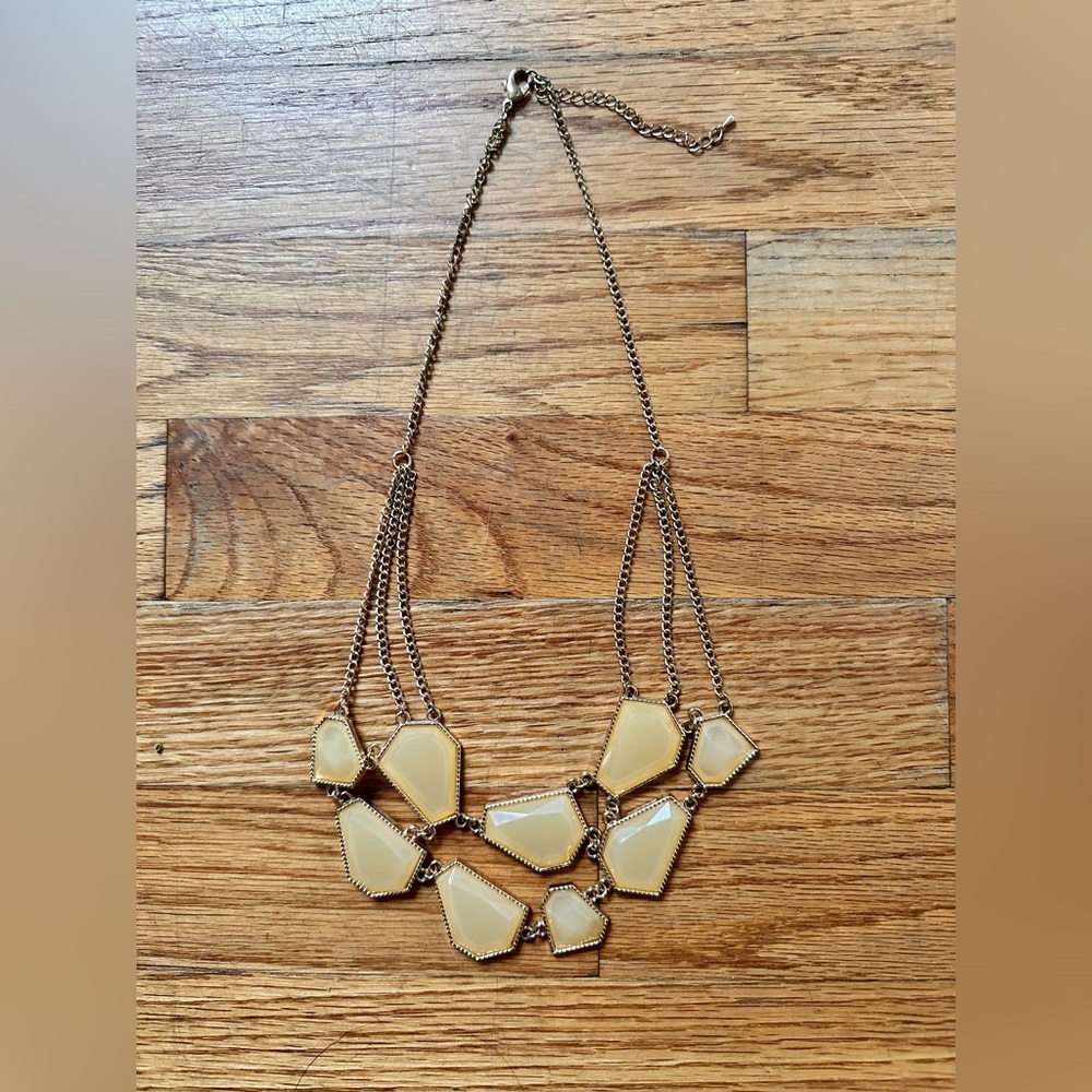 Light Pink and Fold Neacklace